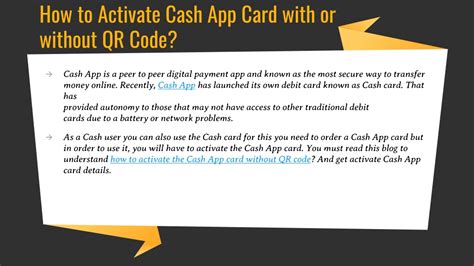 Firstly launch cash app on your phone. PPT - How to Activate Cash App Card with or without QR ...