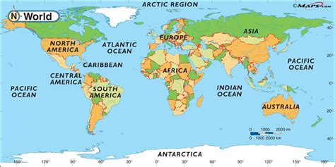 Top World Map Hindi Ideas World Map With Major Countries