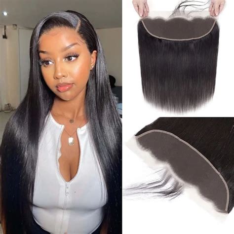 X Lace Front Closure Brazilian Human Hair Full Ear To Ear Lace Front