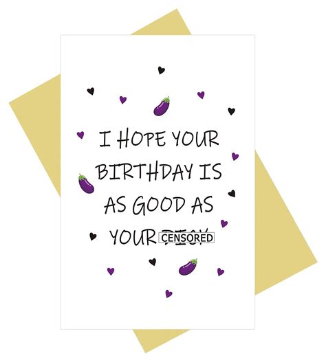 Buy Ojsensai Naughty Birthday Card Funny Card For Husband Boyfriend