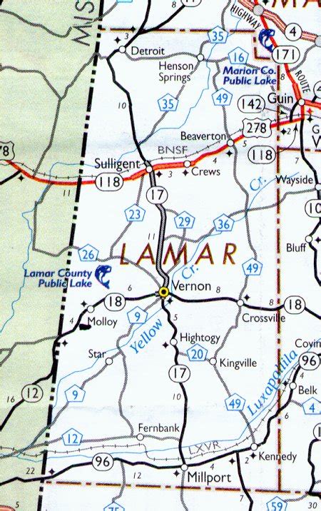Lamar County Map Alabama Alabama Hotels Motels