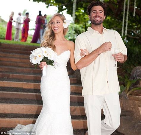 brandon jenner shows off his surfing skills to his new wife leah as pair enjoy their hawaiian