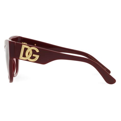 Dolce And Gabbana Dg Crossed Sunglasses Burgundy Dolce And Gabbana Eyewear Avvenice