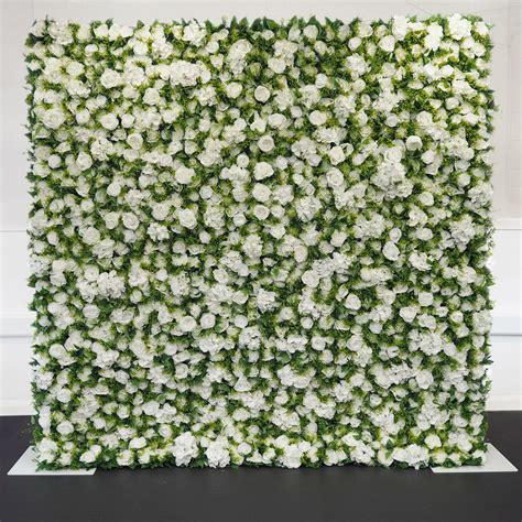 The Ivory And Green Wall — Devon Luxury Flower Wall Hire Petal And