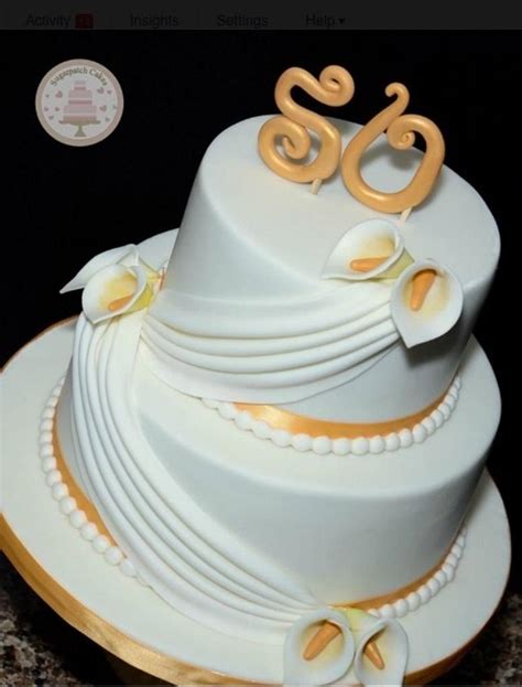 Golden Wedding Cake By Sugarpatch Cakes Cakesdecor