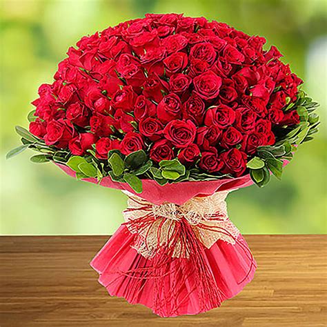 Online 100 Red Roses Arrangement T Delivery In Singapore Fnp