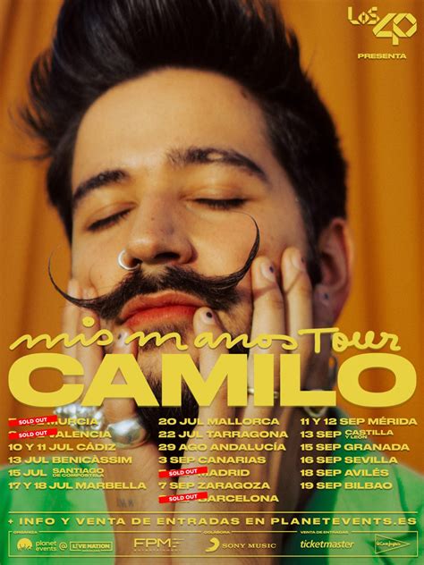 Camilo Ofrecerá 22 Conciertos Con Mis Manos Tour En España Myipop