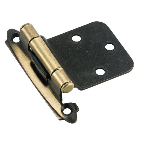 Advantage for cabinet & furniture user: Shop Amerock 2-in x 2-3/4-in Antique Brass Self-Closing ...