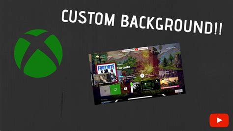 How To Set Custom Background On Xbox Youtube