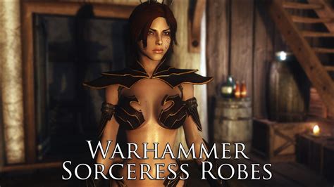TES V Skyrim Mods Warhammer Sorceress Robes YouTube