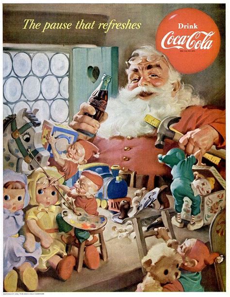 12 Vintage Coca Cola Christmas Ads Starring Santa Claus 1931 1963