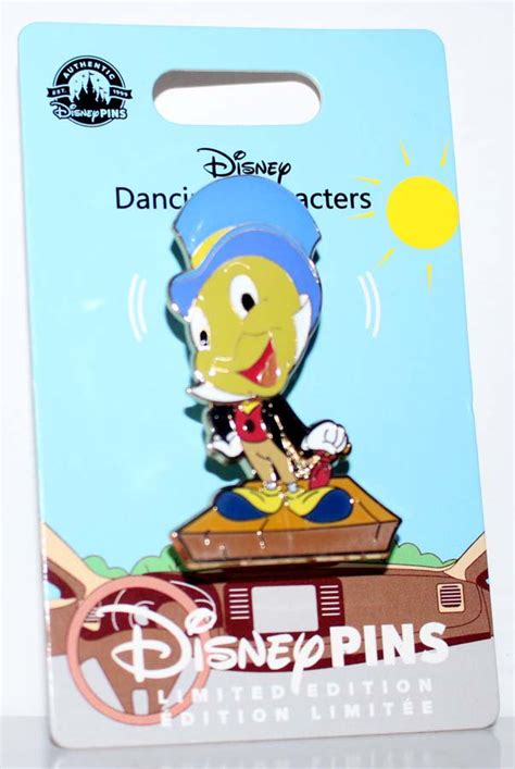 Disney Dancing Characters Pin Pinocchios Jiminy Cricket Limited