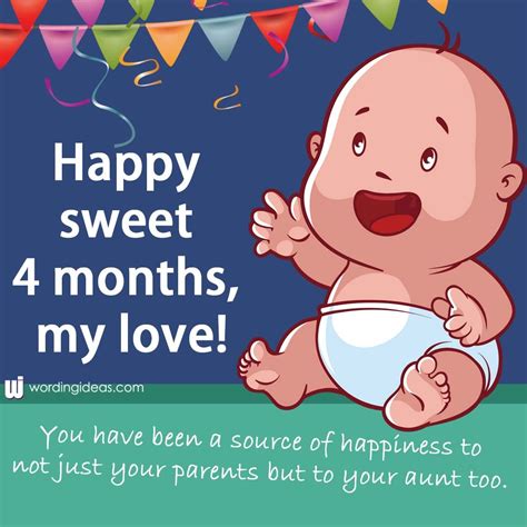 4th Month Birthday Wishes For Baby Boy Wording Ideas