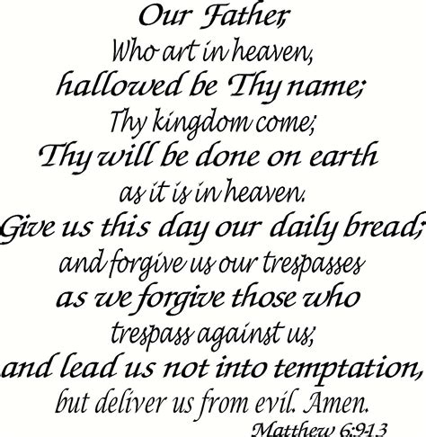 “this Is How You Are To Pray Our Father Who Art In Heaven Hallowed Be