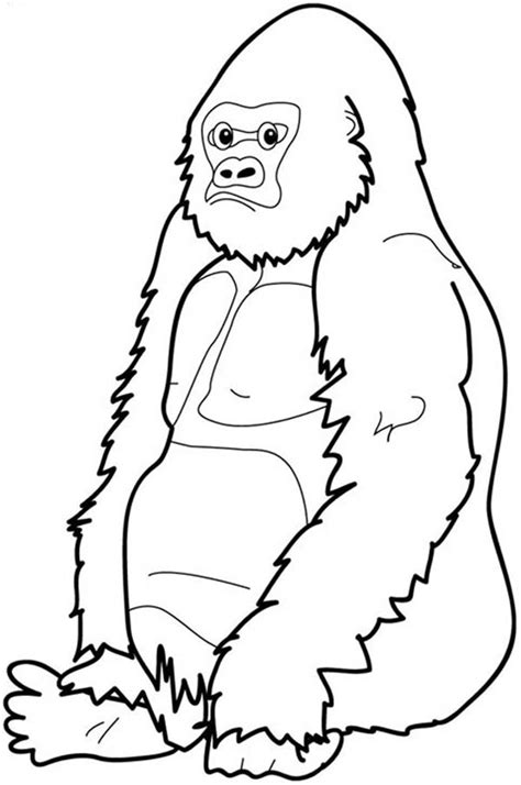 Baby Gorilla Cartoon - Cliparts.co