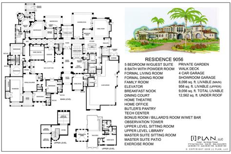Floor Plans 7501 Sq Ft To 10000 Sq Ft