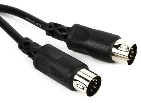 Hosa Mid 305bk Midi Cable 5 Foot Black Sweetwater