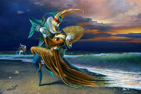 25 Absurdity Surreal Illusion Paintings By Michael Cheval The Game Of