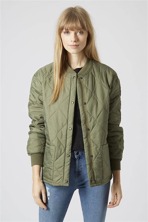 Quilted Bomber Jacket Jackets And Coats Clothing Quilted Bomber