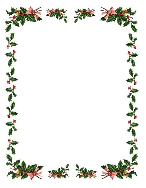 40 Free Christmas Borders And Frames Printable Templates Free