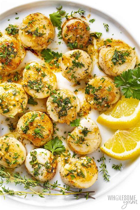 Pan Seared Scallops Recipe With Garlic Butter Wholesome Yum