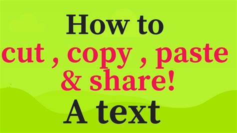 How To Cut Copy Paste And Share Text In Android Studio Youtube