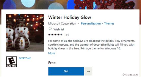 Download Winter Holiday Glow Theme Windows 10 How To Edge