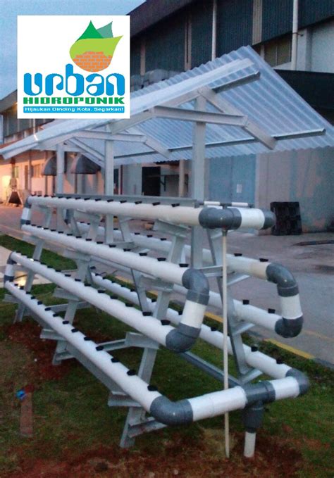 Bahan yag dibutuhkan tergolong sangat murah. Instalasi Hidroponik NFT/DFT Portable Baja Ringan PVC 2.5 ...
