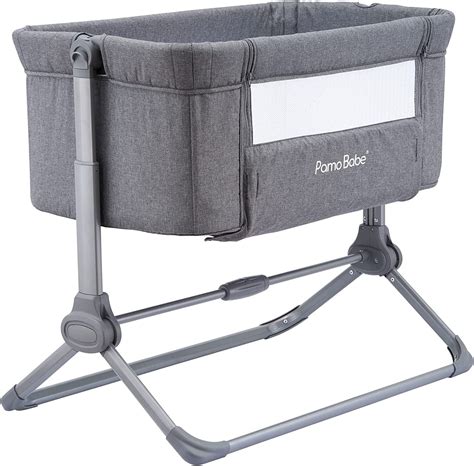 Pamo Babe Unisex Flat Baby Bedside Bassinet Quickly Fold And Portable