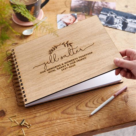 Personalised Remembrance Funeral Memory Book By Sundays Daughter