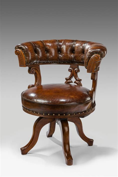 Antique Oak Swivel Desk Chair Richard Gardner Antiques