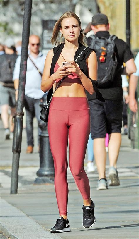 Kimberley Garner In Tights And Sports Bra Visits KX Gym In London Celeb Central