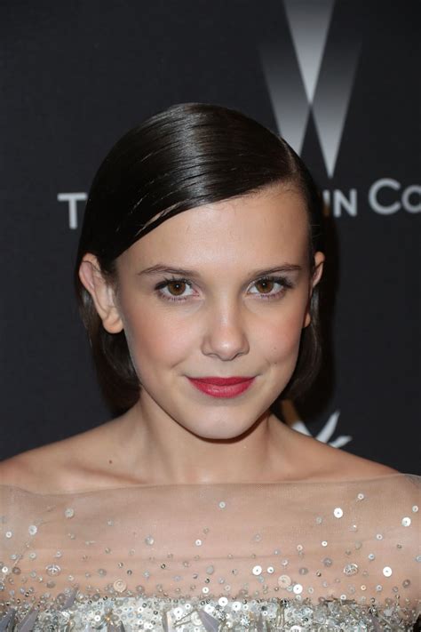 Millie Bobby Brown At Weinstein Company And Netflix Golden Globe Party