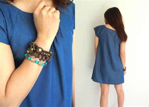 Free Japanese Sewing Pattern With Translations Denim Smock Dress Sew