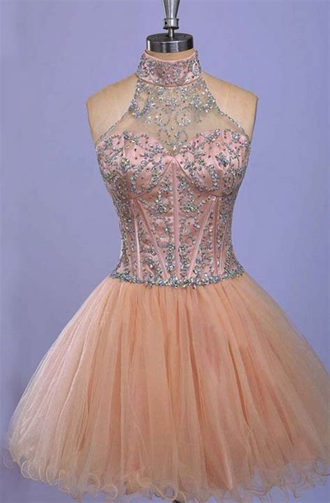 Sleeveless Champagne Homecoming Dresses A Line Tulle Mini Champagne