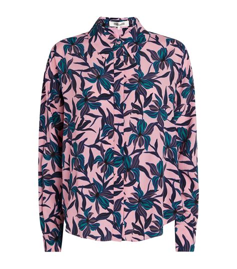 Dvf Diane Von Furstenberg Multi Floral Leanna Shirt Harrods Uk