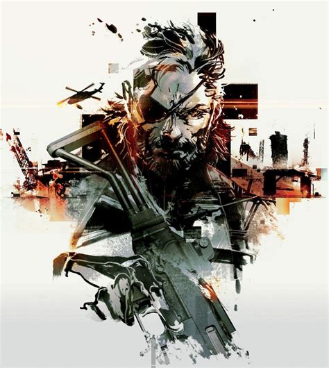 Big Boss Illustration Metal Gear Solid V Art Gallery