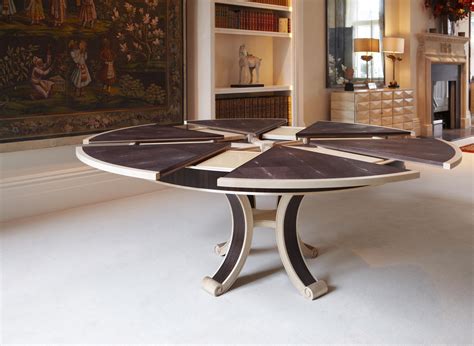 This expanding circular dining table is veneered in masur birch which is a really beautiful timber from scandinavia and northern. A Circular Expanding Dining Table. | British Institute of ...
