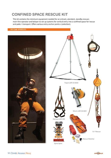 Confined Space Rescue Kit Industrial Safety Safety Equipment