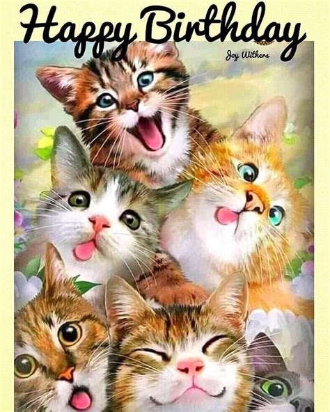 Free Cat Birthday Cards Printable Printable Templates