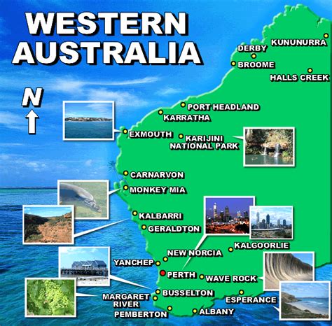 Map Of Western Australia Western Australia Travel Western Australia Australia