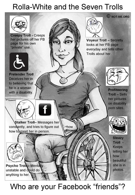 Say No To Facebook Predators Disability Trolls The Good