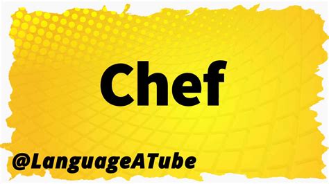 Chef Pronunciation ⚡️ How To Pronounce Chef Youtube