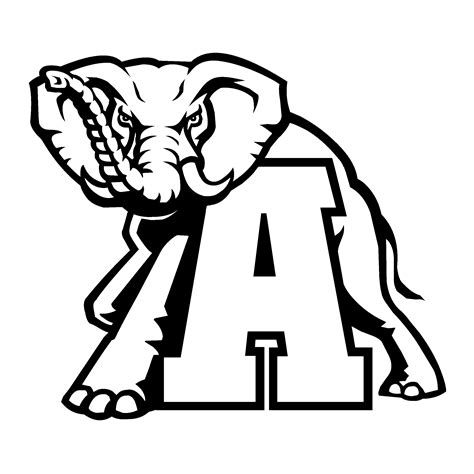 Transparent Alabama Elephant Logo Alabama Crimson Tide 2004 Pres