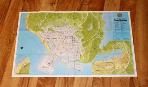 Grand Theft Auto V 5 Los Santos And Blaine County Landkarte Map Poster