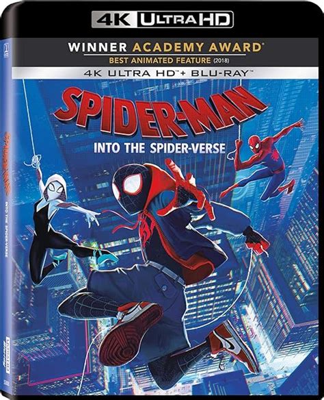 Spider Man Into The Spider Verse Blu Ray Amazon Com Au Movies Tv Shows