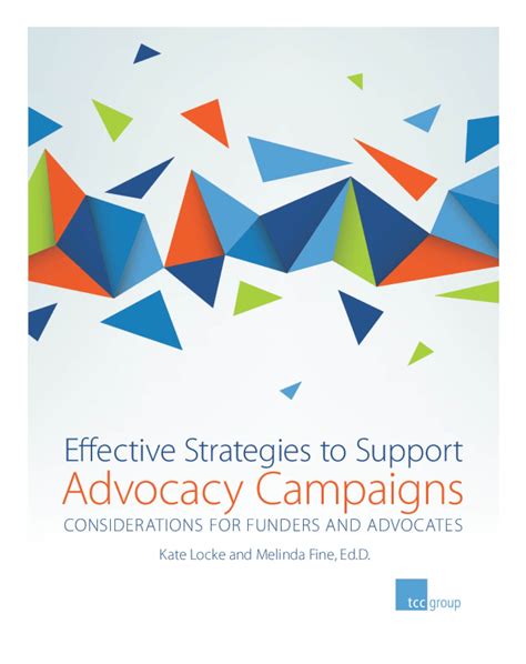 Effective Strategies To Support Advocacy Campaigns Considerations For