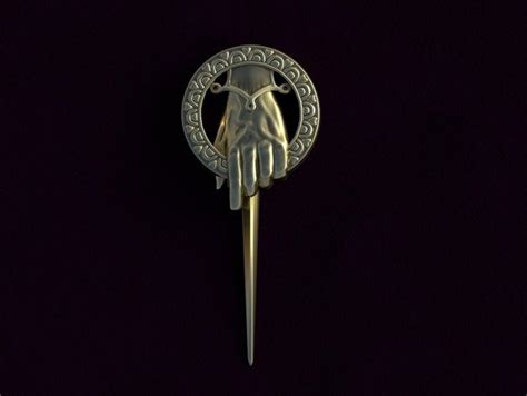 Hand Of The King Pin Game Of Thrones Pin T For Him Game Etsy