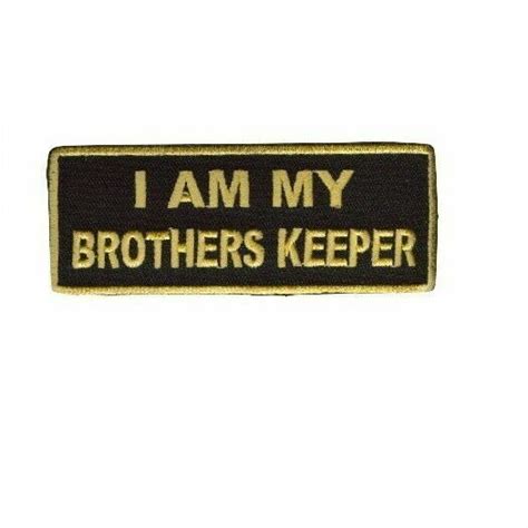 I Am My Brothers Keeper Patch Gold On Black For Sale Online Ebay