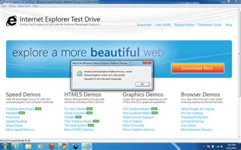 Microsoft Unveils First Preview For Internet Explorer 10